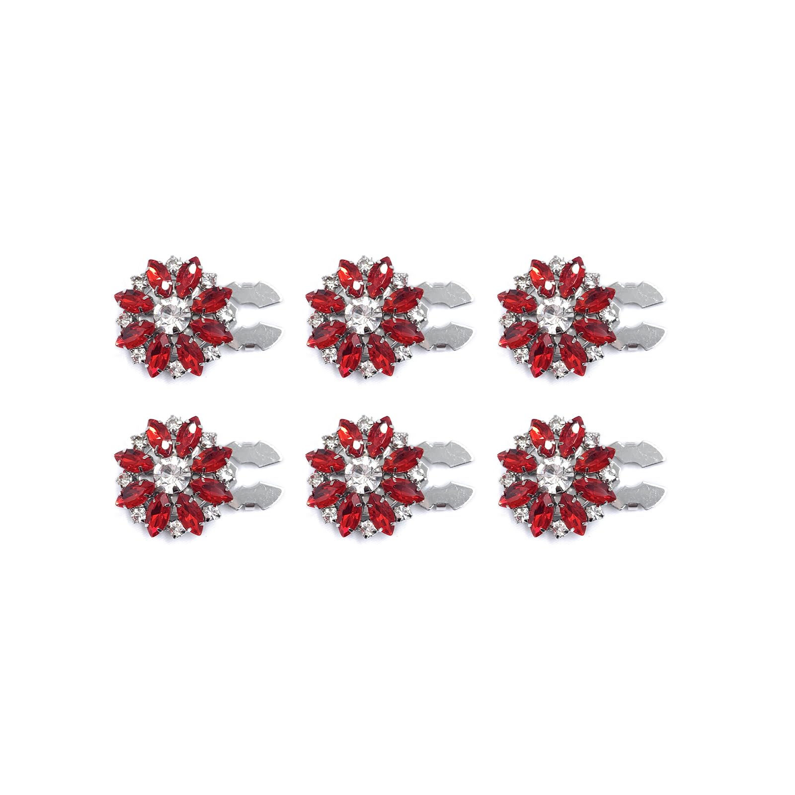 Cache-bouton Crystal Set bleu, éclat élégant et facile à enfiler sur chemise.