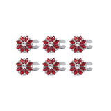 Cache-bouton Crystal Set bleu, éclat élégant et facile à enfiler sur chemise.
