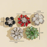 Cache-bouton Crystal Set clair, effet cristal discret pour look professionnel.