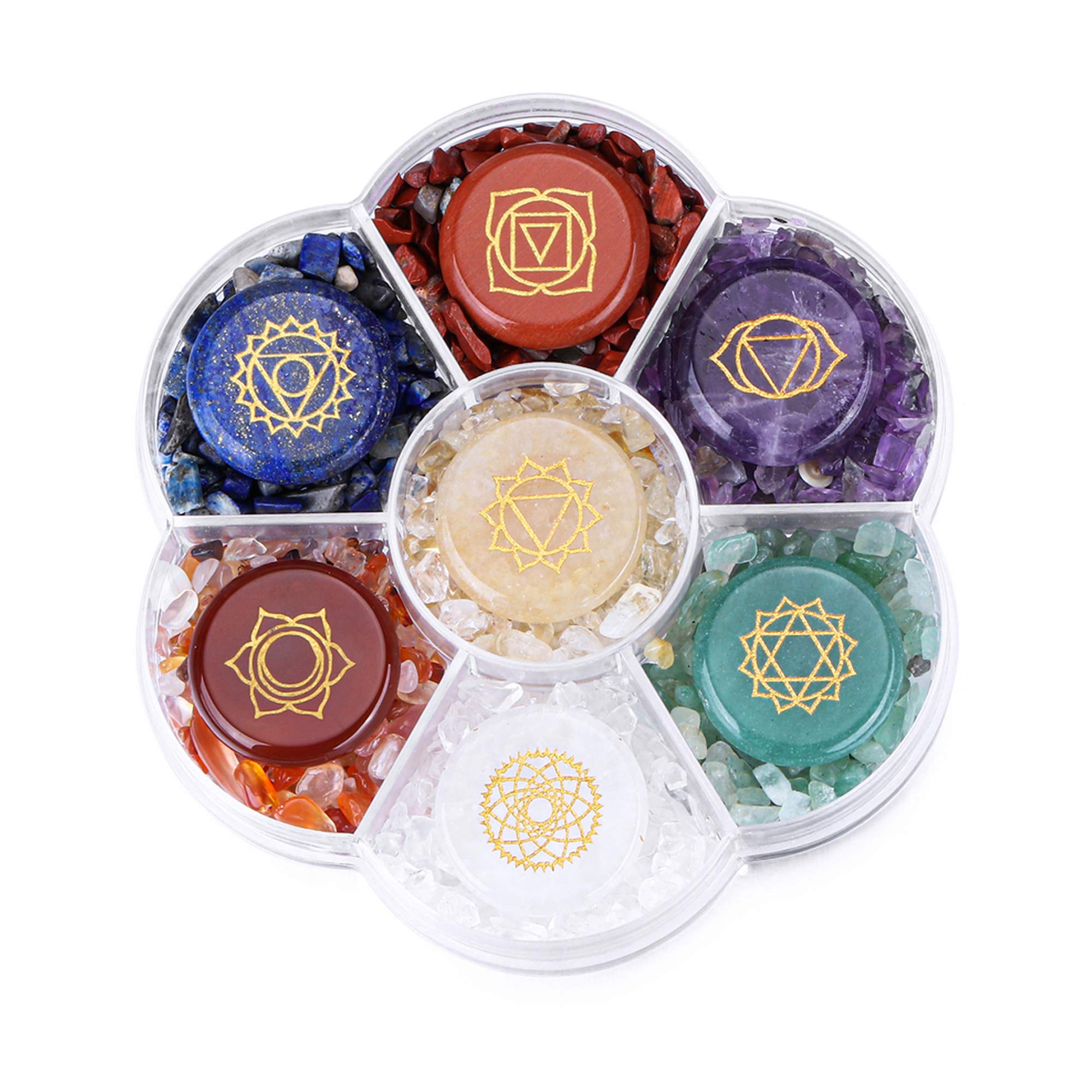 CrystalTears ensemble-pierres-chakras – équilibre énergétique pour la méditation