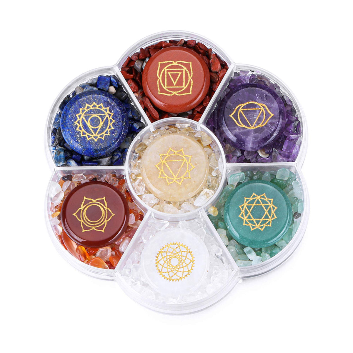 CrystalTears ensemble-pierres-chakras – équilibre énergétique pour la méditation
