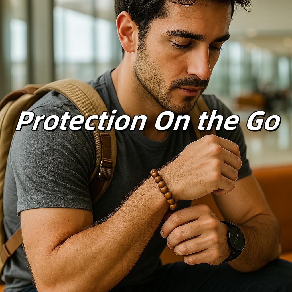 CrystalHouzz bracelet oeil-de-tigre pour homme – accessoire quotidien qui renforce la confiance.