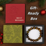 CrystalHouzz bracelet oeil-de-tigre pour homme – design naturel et énergie positive.