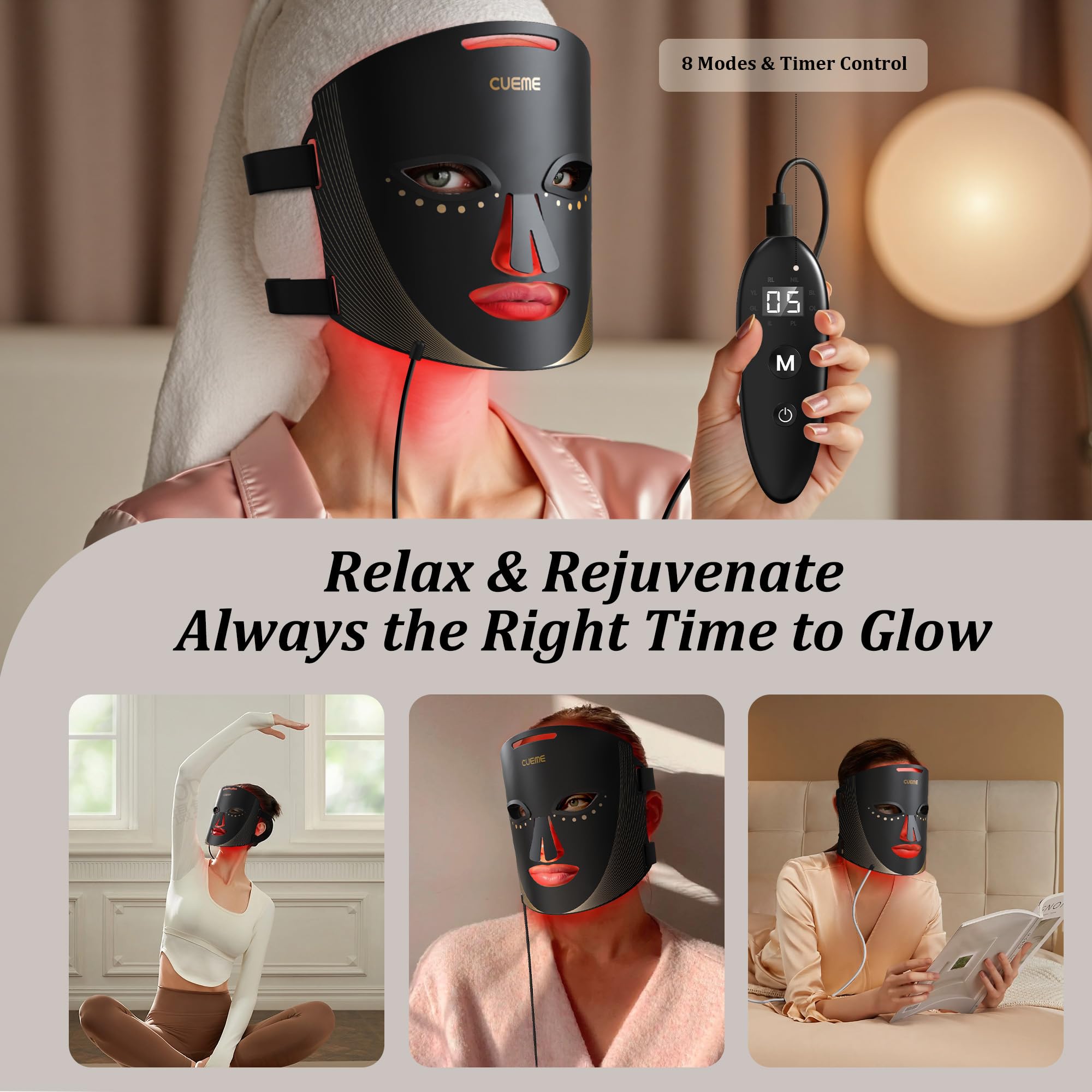 CUEME masque portable utilisation quotidienne permet des soins partout.