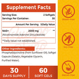 NAD2000 capsules liposomales, absorption améliorée