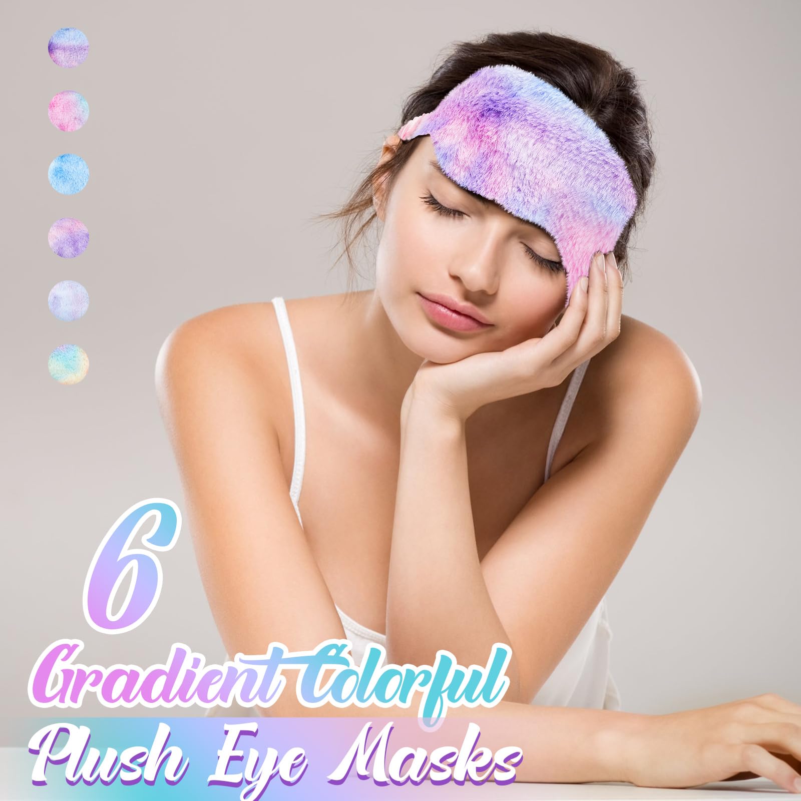 Masque yeux Cuffbow avec élastique réglable pour un ajustement sûr.