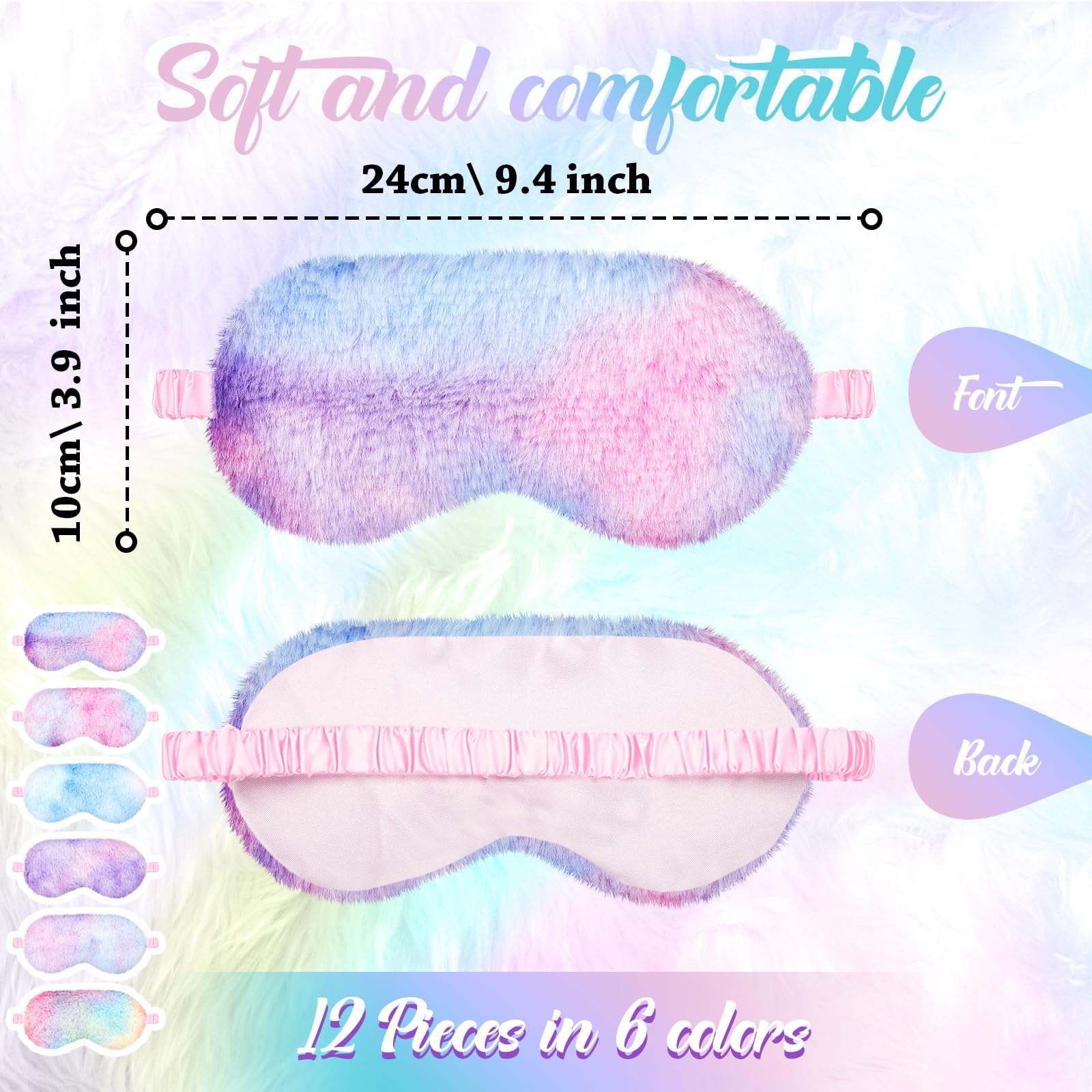 Masque yeux Cuffbow douceur peluche, confort optimal à la maison.
