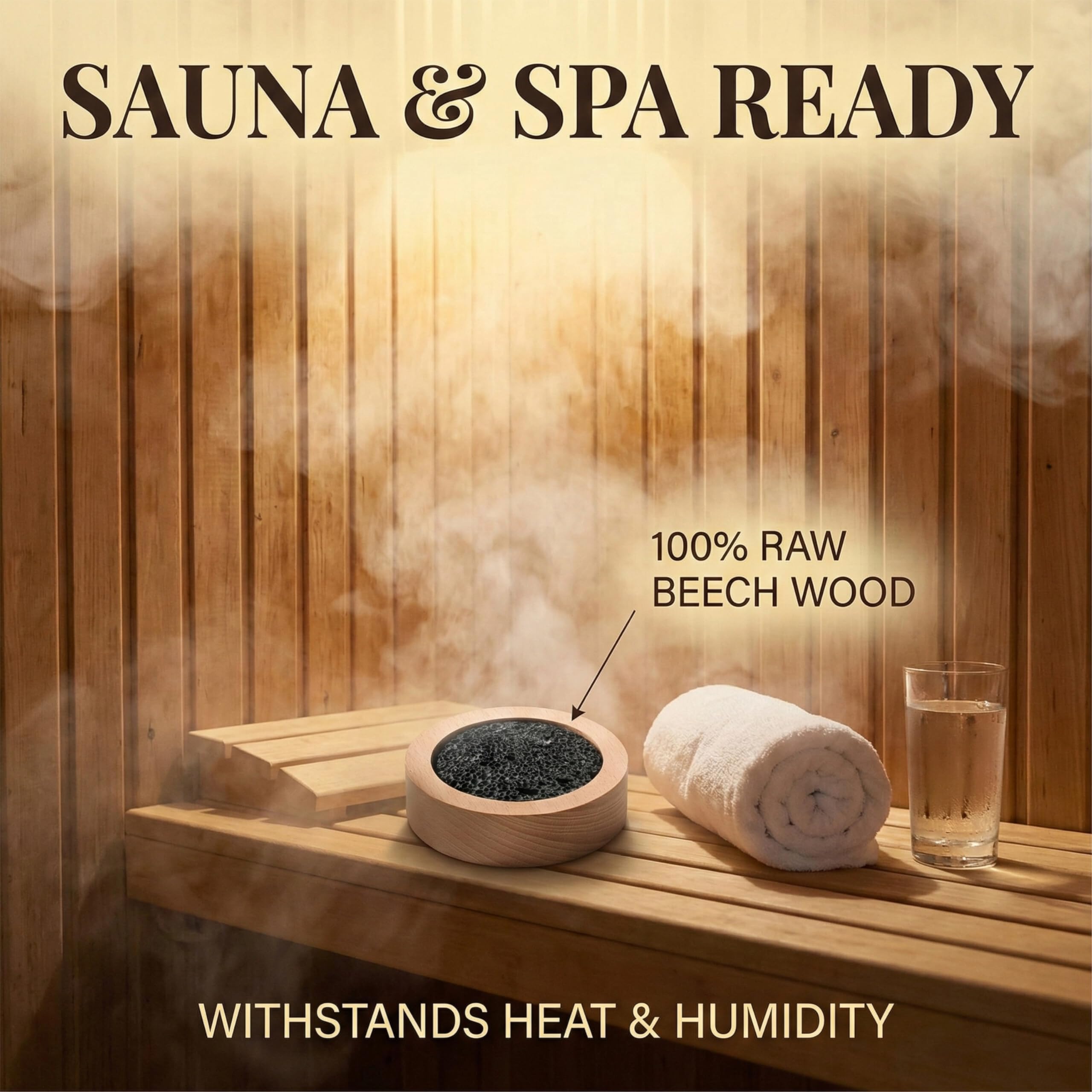 Diffusion résistante chaleur, parfait pour sauna et spa
