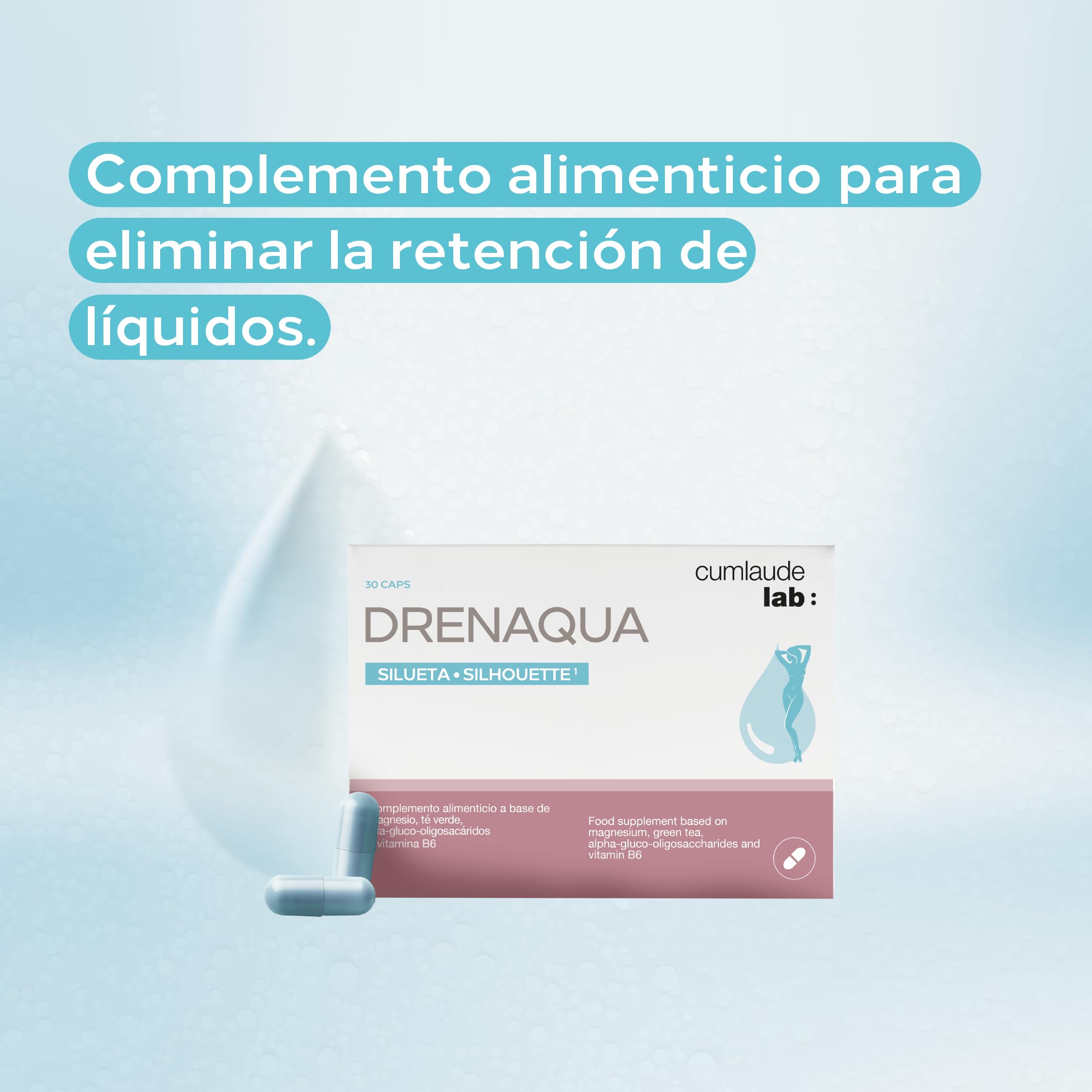 Cumlaude Drenaqua Capsules – guide dosage pour suivre les portions quotidiennes.