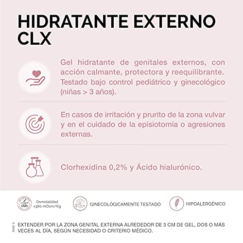 Cumlaude Gel CLX Hydratant Externe, peut accompagner la routine soin pendant grossesse ou ménopause.
