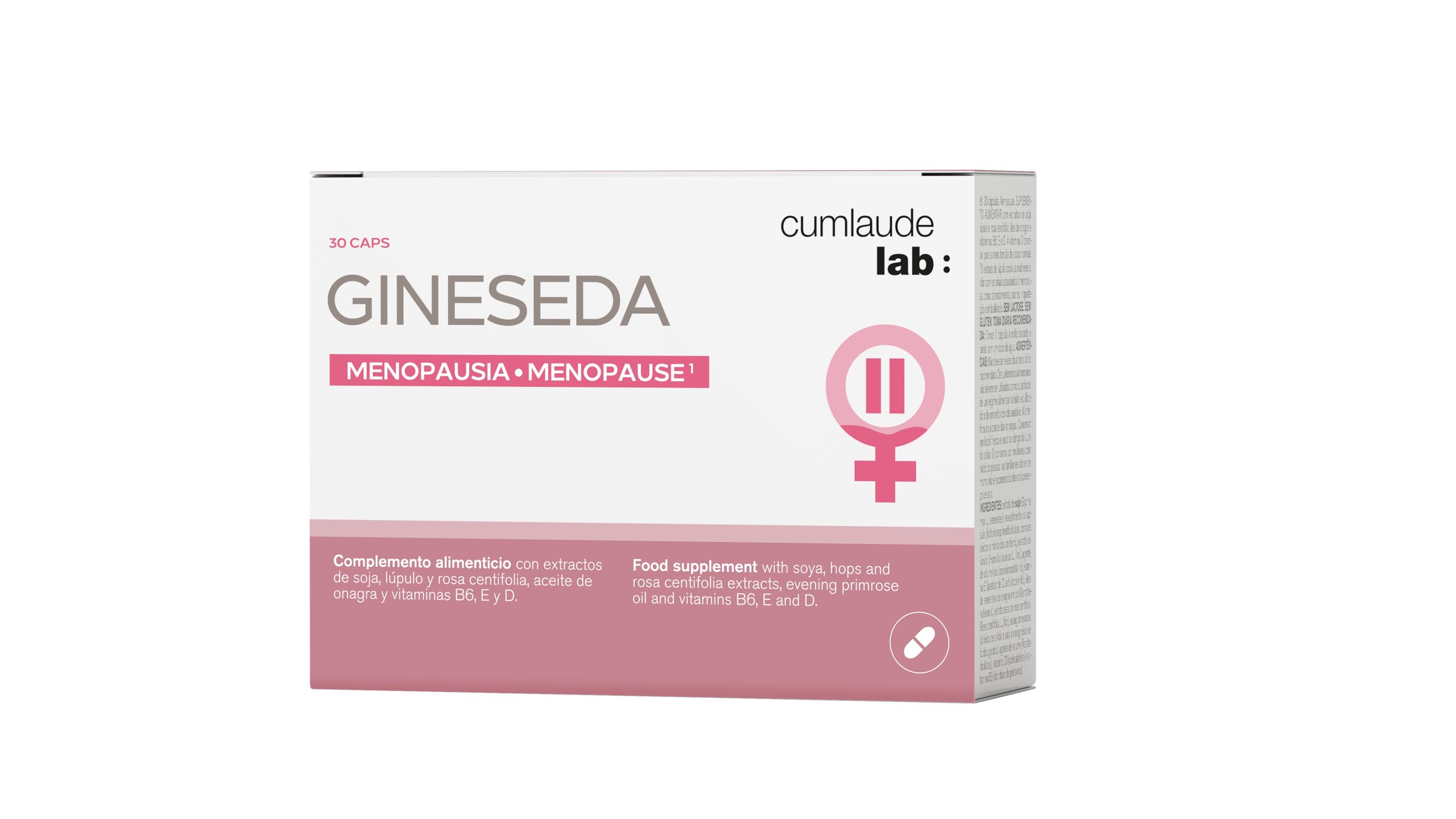 Cumlaude Gineseda : gélules dans la boîte, soutien quotidien du bien-être.