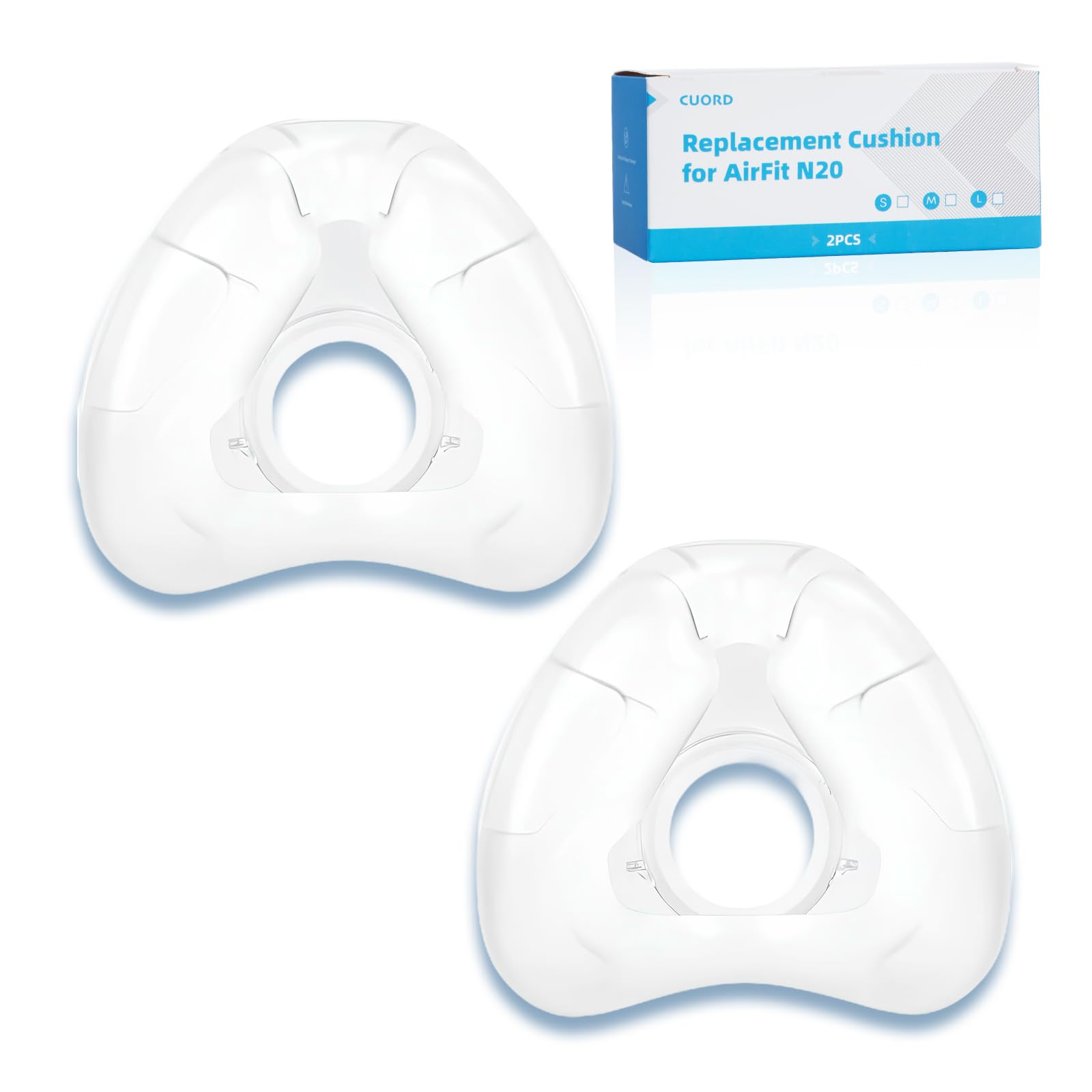 CUORD coussin nasal AirFit N20 – ajustement précis et étanchéité fiable.