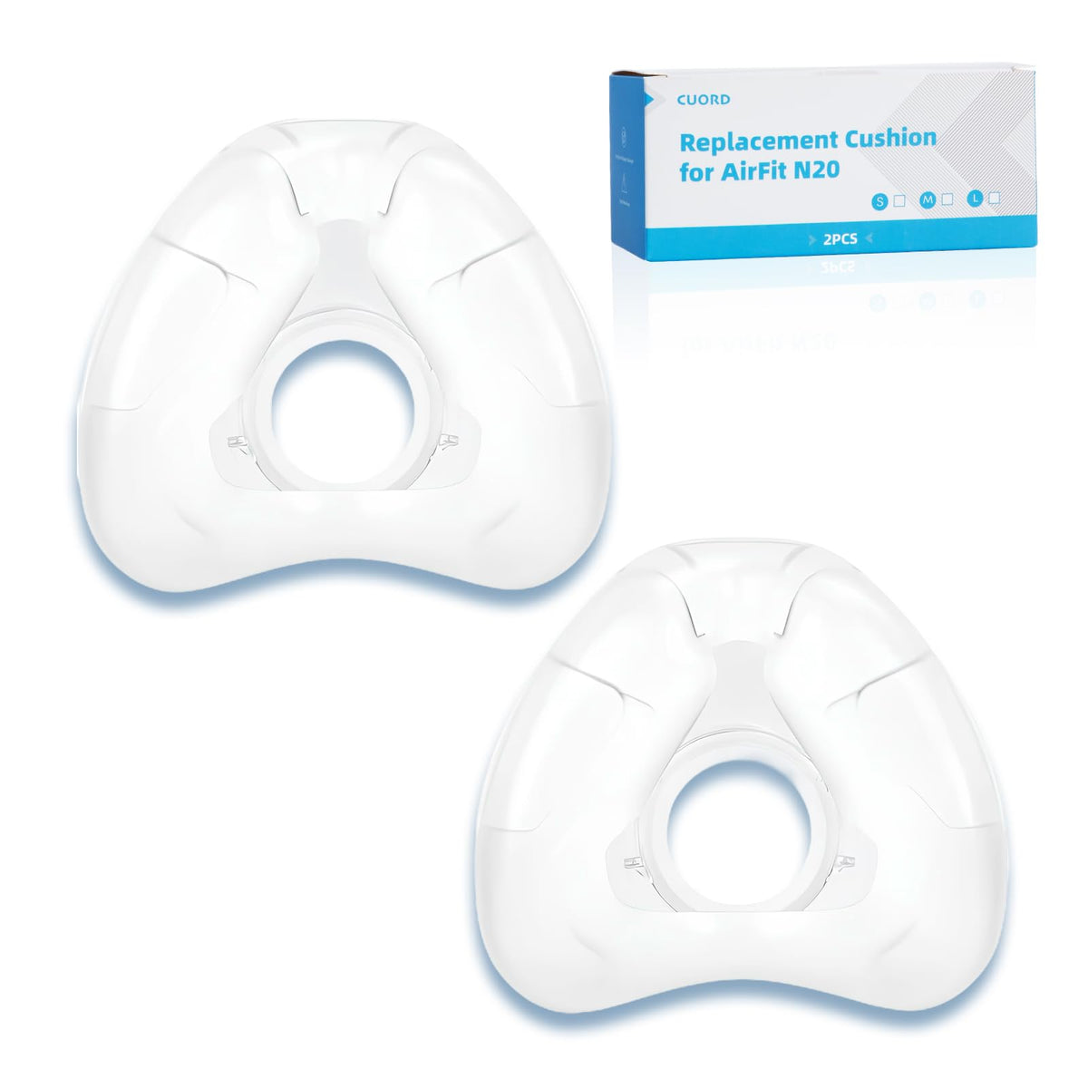 CUORD coussin nasal AirFit N20 – ajustement précis et étanchéité fiable.