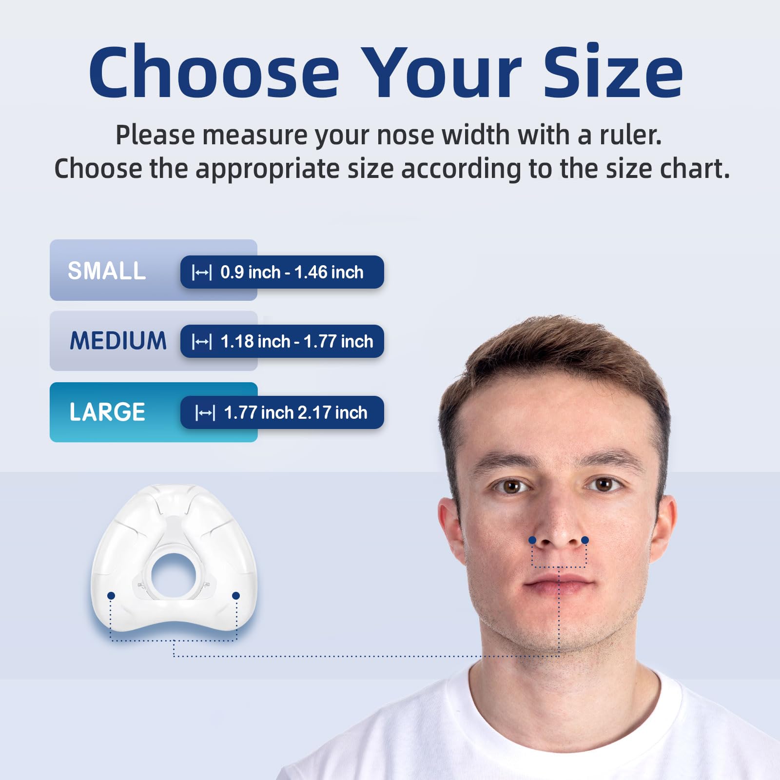 CUORD coussin nasal AirFit N20 – remplacement mensuel recommandé pour des performances optimales.