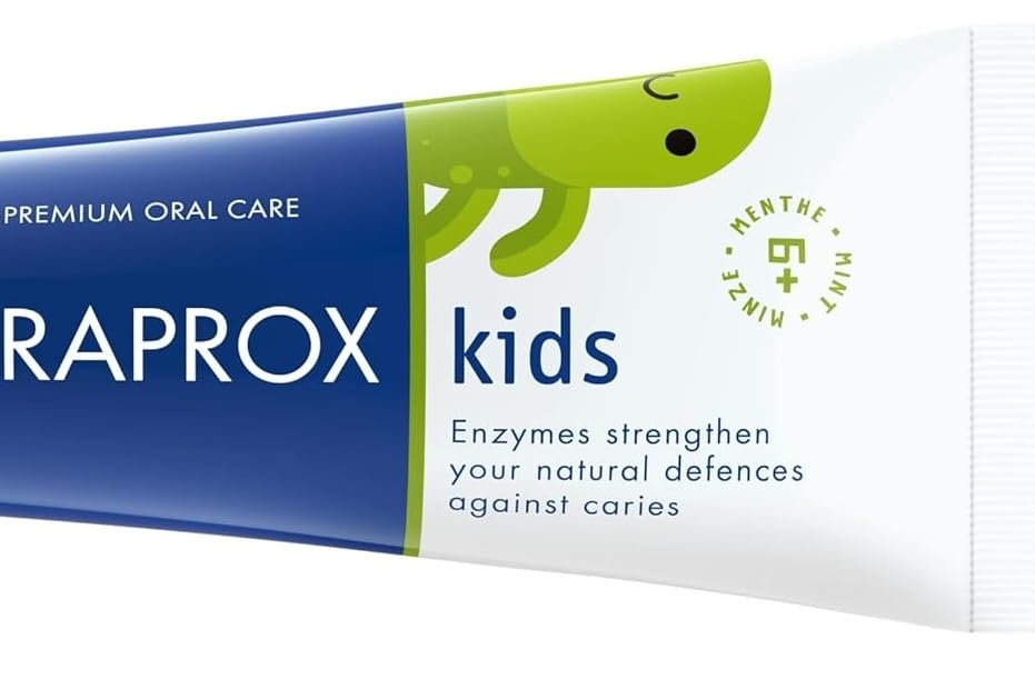 Curaprox dentifrice enfants 1450 flacon 60ml – saveur menthe douce pour enfants.