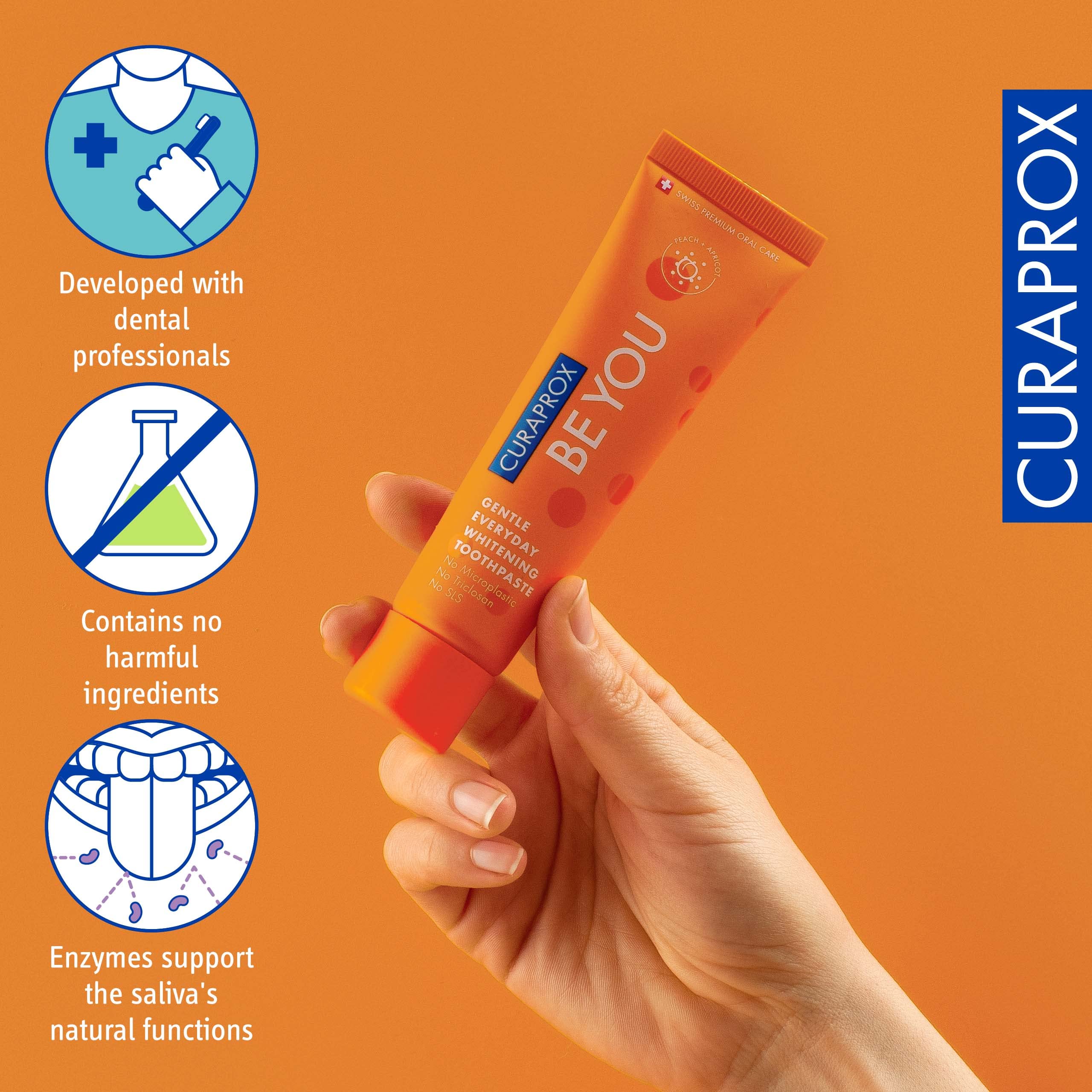 Curaprox dentifrice suisse premium, développement professionnel