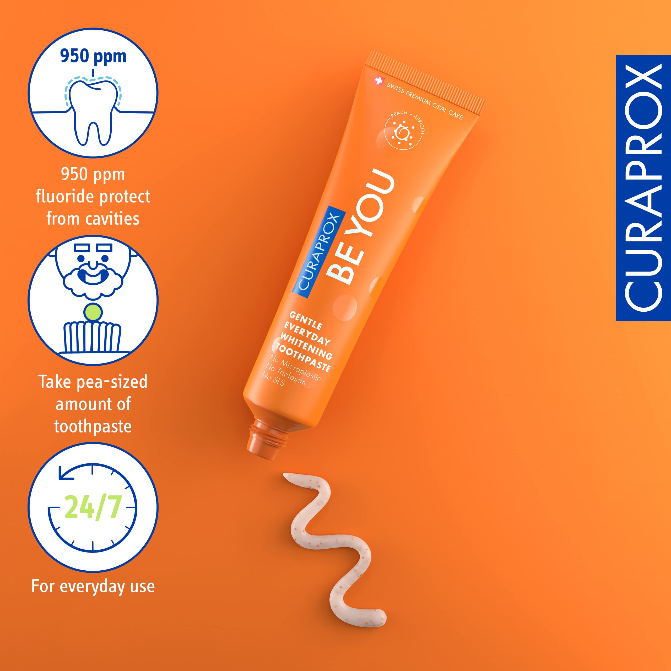 Curaprox dentifrice vitamine B5 pour confort quotidien