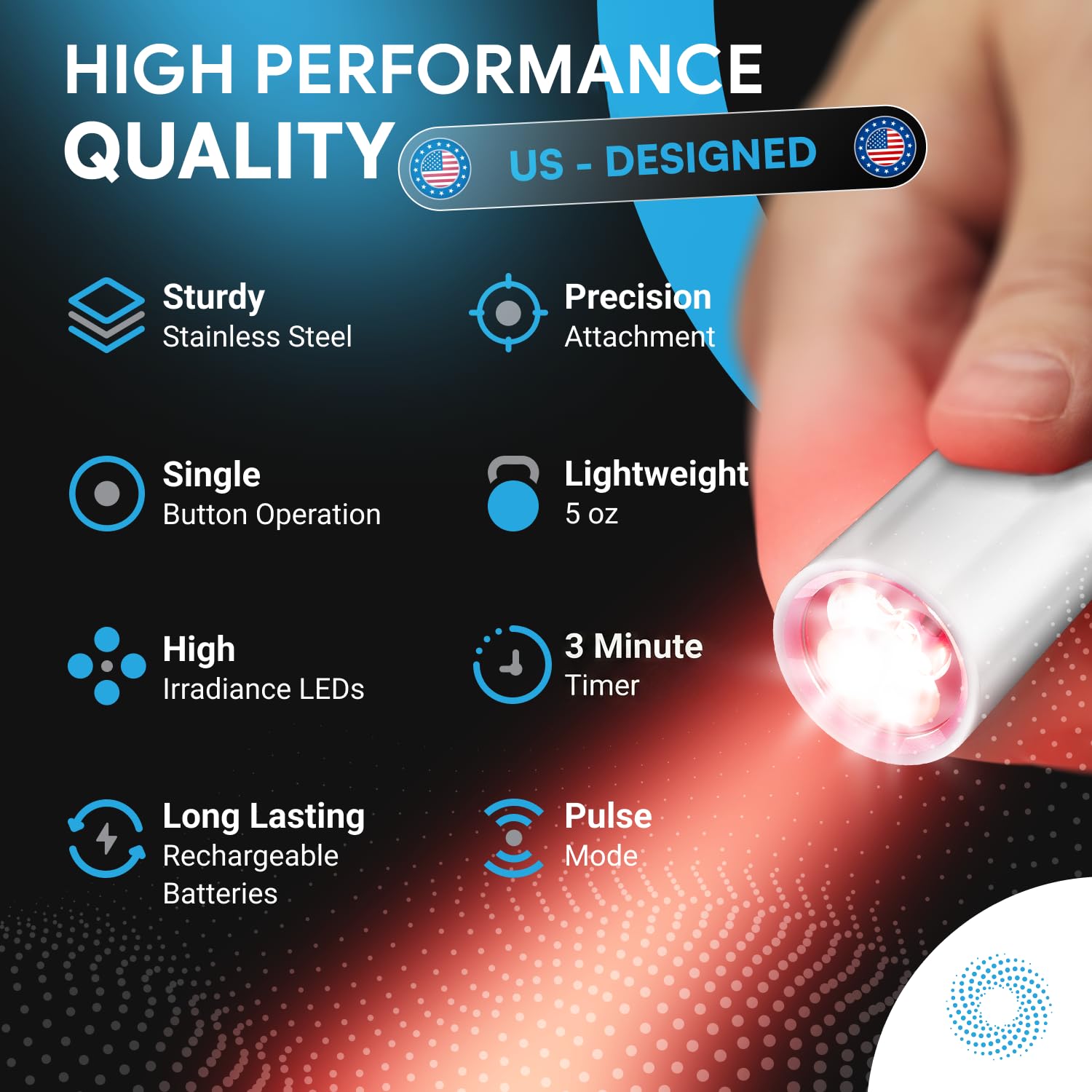 CureBio lumière infrarouge 850–940 nm pour une pénétration plus profonde