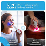 CureBio lumière rouge 630–660 nm pour ciblage superficiel efficace