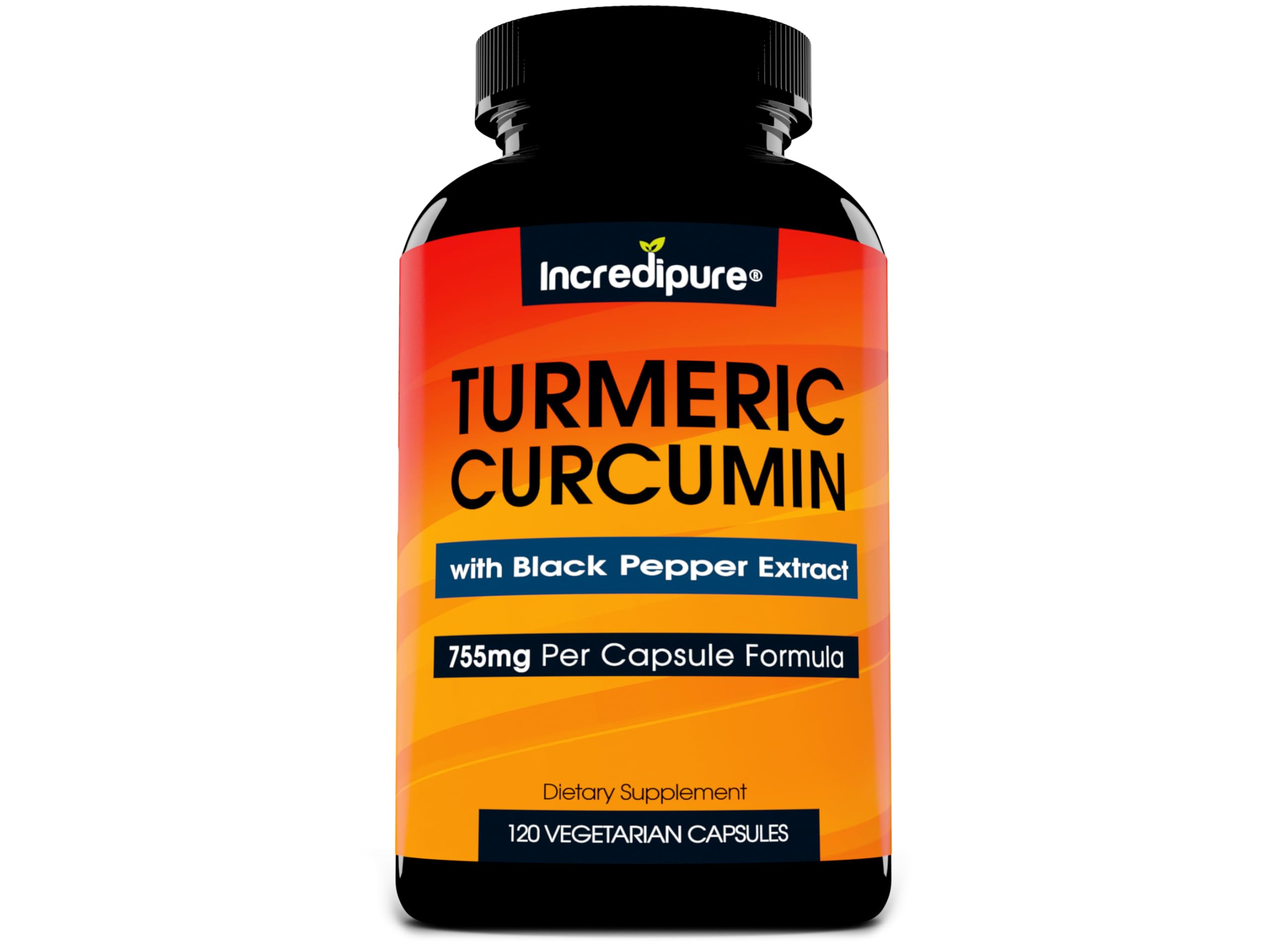 Curcumin Incredipure – bouteille de curcuma à dosage élevé pour un soutien potentiel