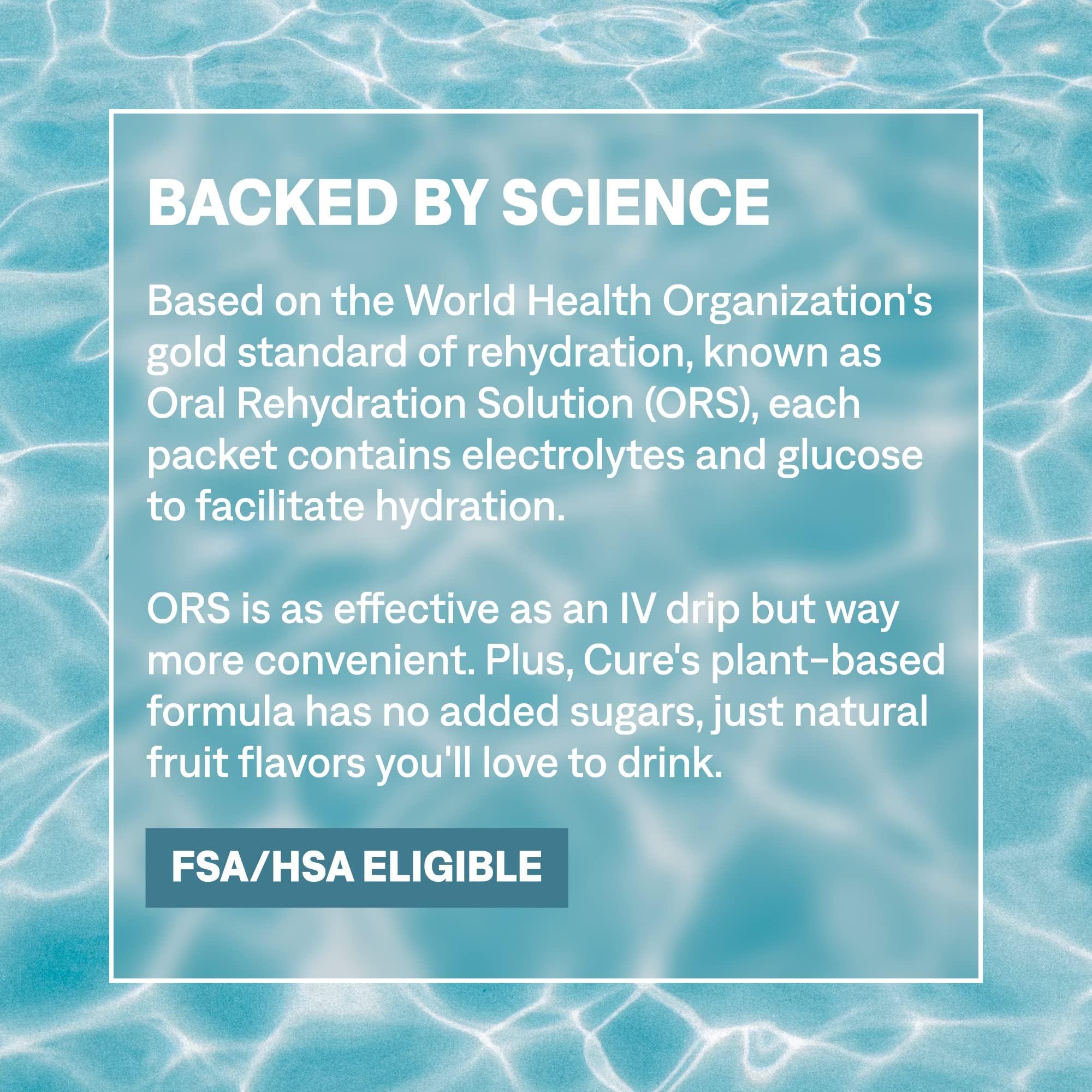 Cure Hydration usage avant l'entraînement, hydratation rapide.