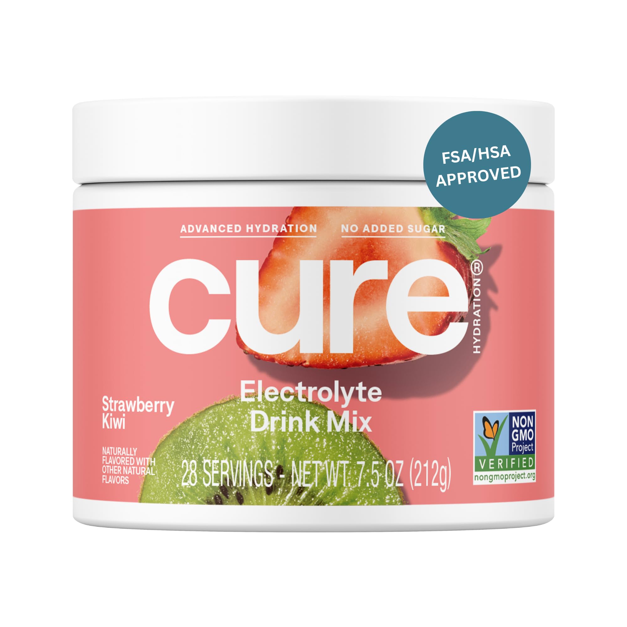 Cure Hydration, bocal Fraise Kiwi : hydratation naturelle sans sucre ajouté.
