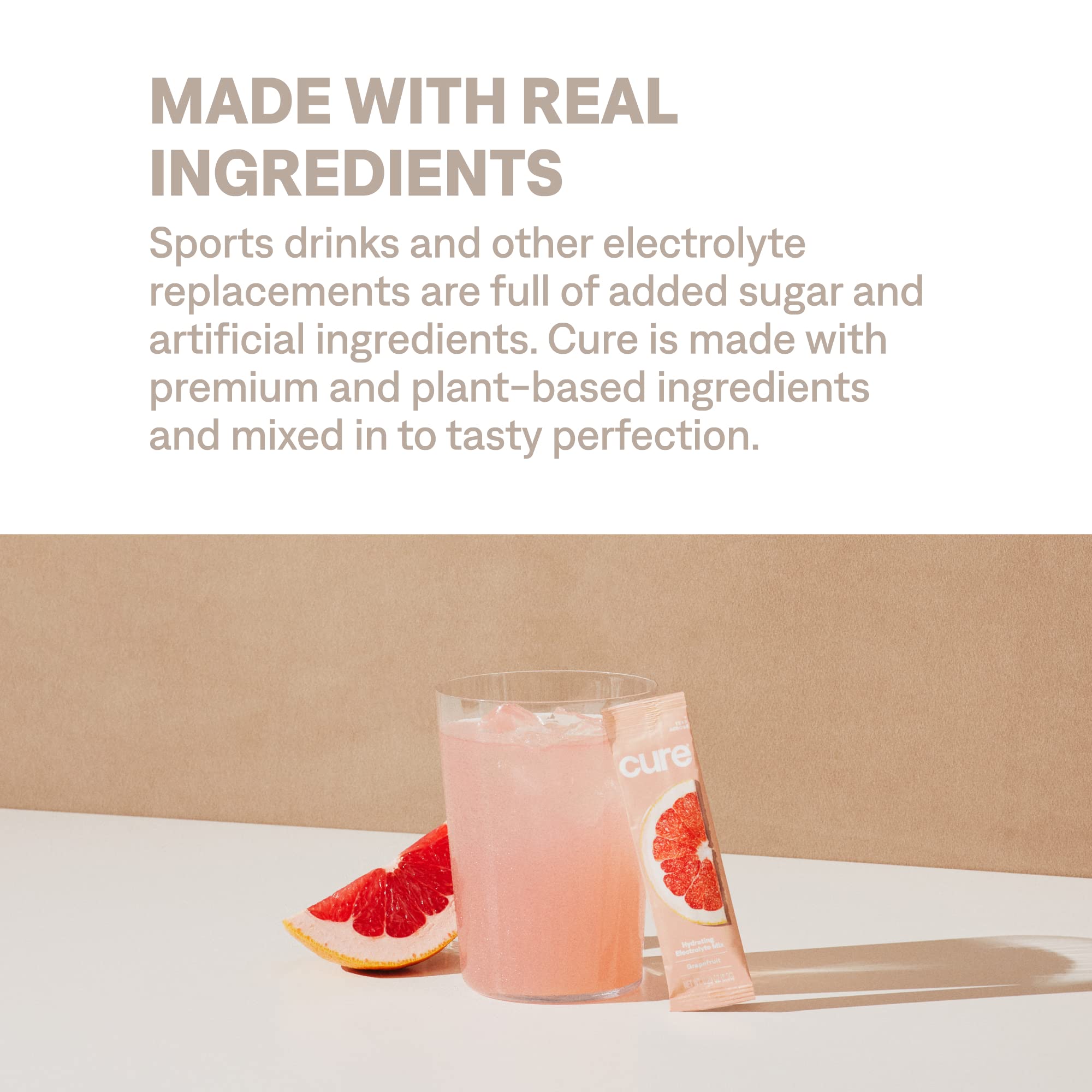 Cure Hydration dosette pamplemousse mesurée, précision d'utilisation