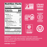 Cure Hydration versement de poudre dans l'eau, réhydratation rapide.