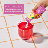 Boisson électrolytique Cure Hydration pour enfants, saveur Fruit Punch et ingrédients réels.