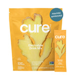 Cure Hydration gingembre-curcuma pochette pratique, hydratation rapide avant l'entraînement.