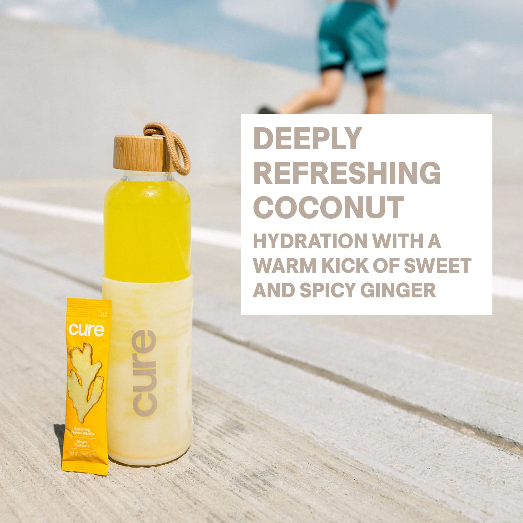 Cure Hydration ingrédients coco eau, mélange naturel et nourrissant.