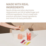 Cure Hydration – ingredients plantes, boisson hydratante d’origine végétale.