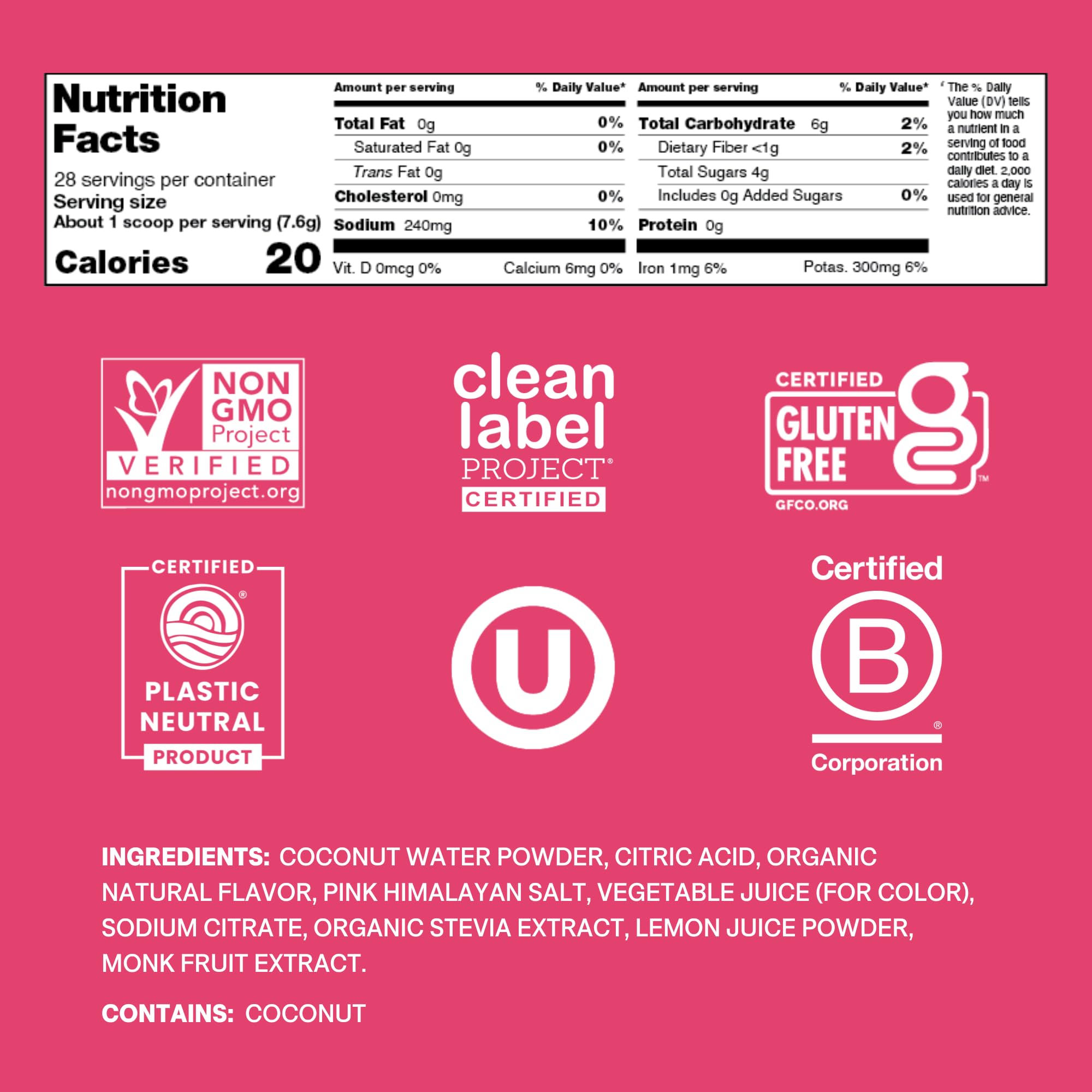 Cure Hydration: poudre-dans-eau — dissolution rapide pour une réhydratation efficace après l'effort.