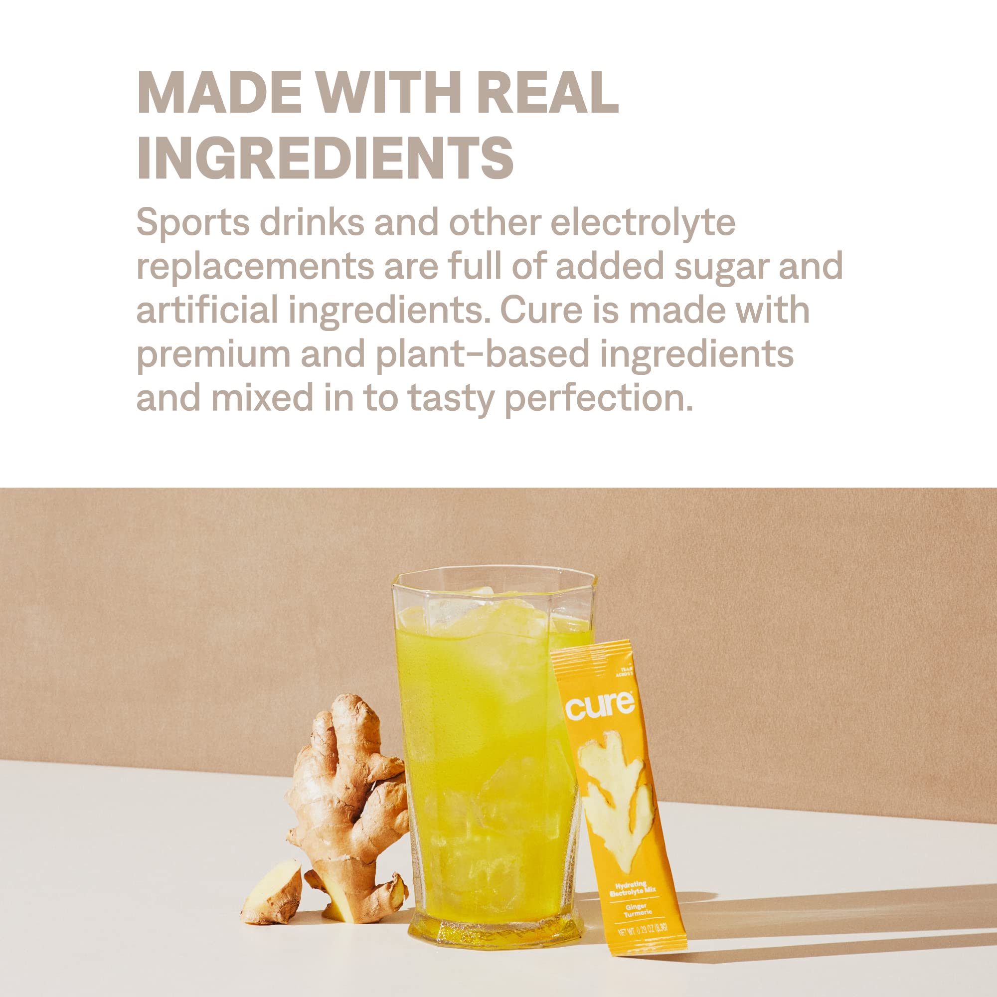 Cure Hydration poudre fine, prête à mélanger facilement.