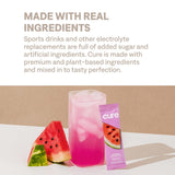Cure Hydration vegan et Non GMO sans édulcorants artificiels