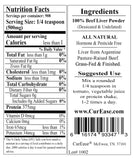 CurEase cuillère-mesure pour poudre foie-boeuf, facilité d'utilisation quotidienne.