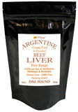 CurEase foie de boeuf désydraté sur pampas, source naturelle et nutriments clés.