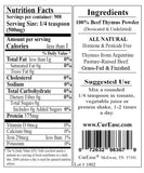 Sachet refermable CurEase thymus argentin, conservation facile.