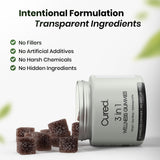Portion individuelle des bonbons gélifiés Cured 3 en 1.