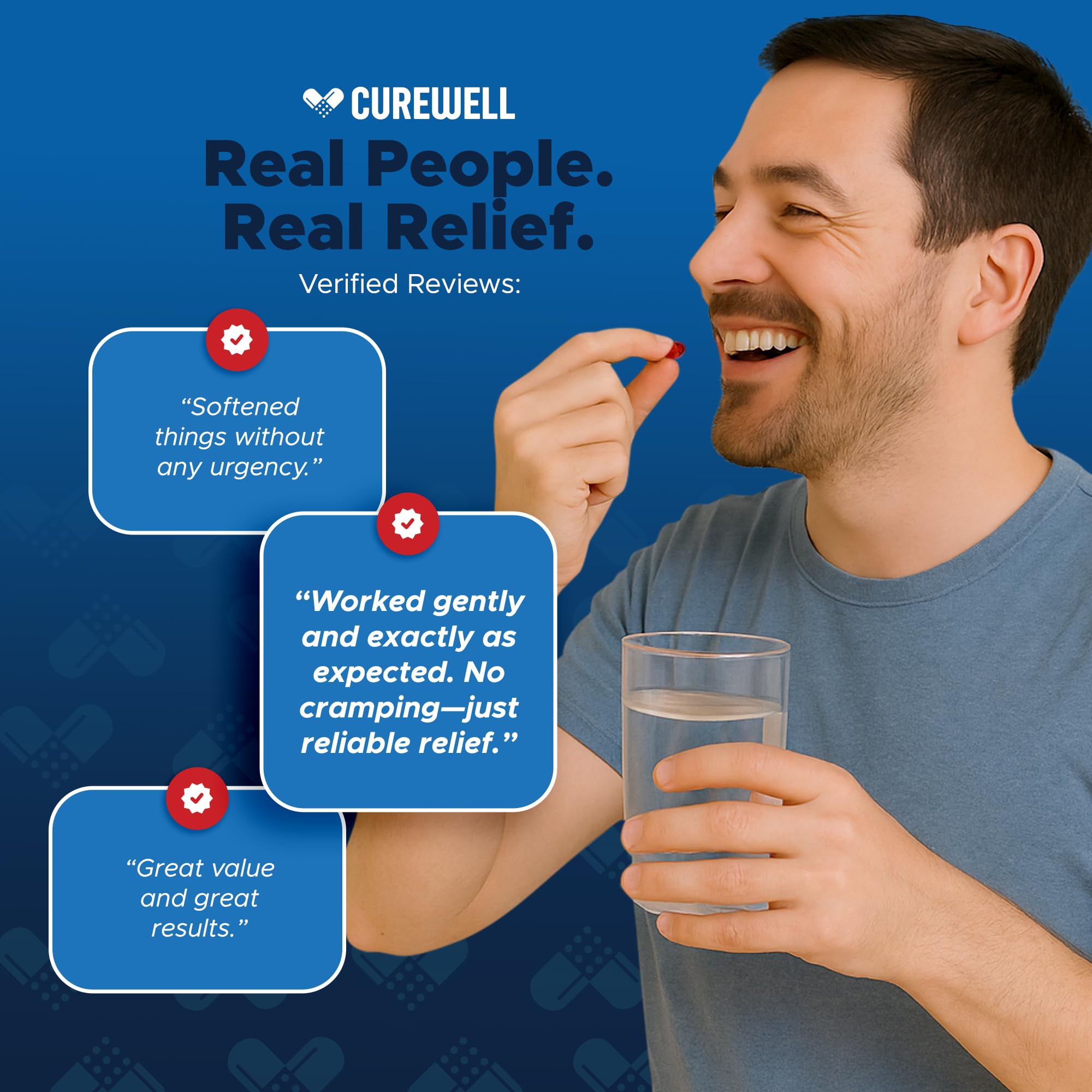 Emballage pratique de CUREWELL prêt à être partagé en famille.