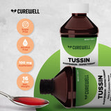 Dose-cuillere de CUREWELL Tussin facilitant la prise précise du sirop.