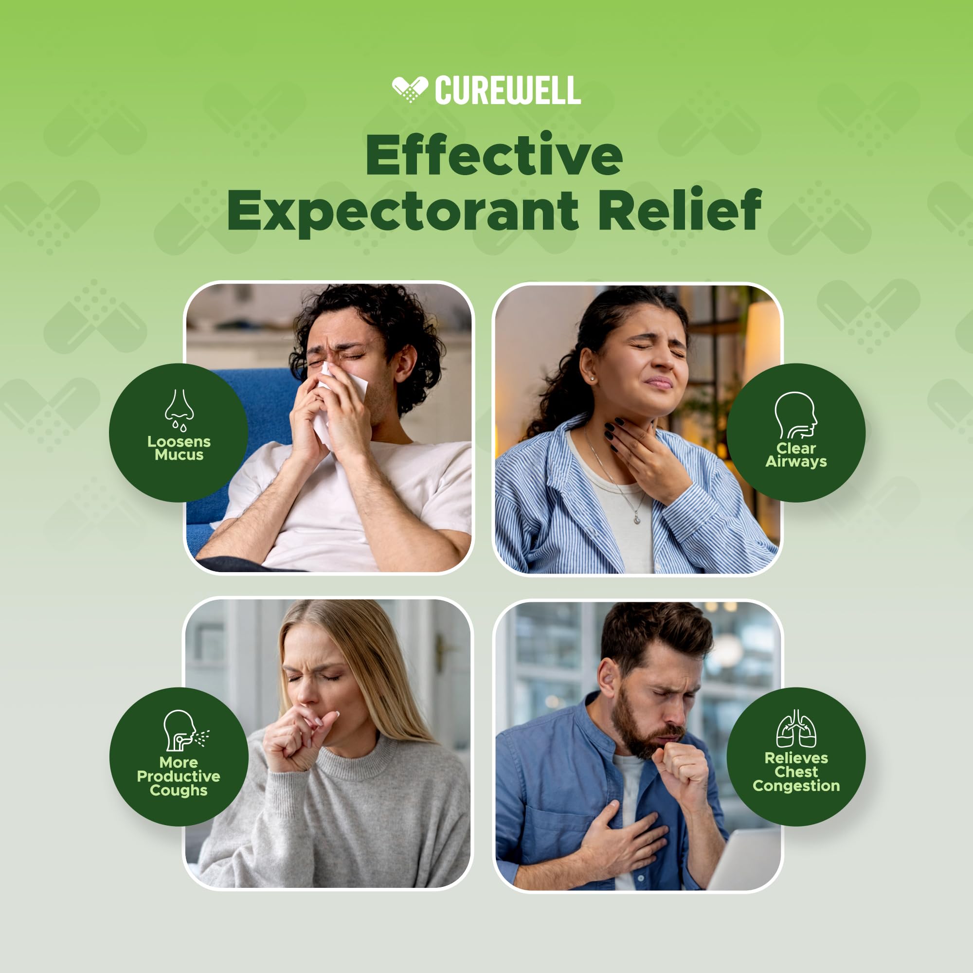 Pack deux bouteilles de CUREWELL Tussin pour une disponibilité prolongée.