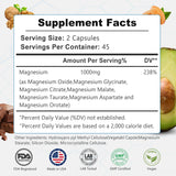 CURIPLAYA Magnésium 90 capsules: format pratique pour routine quotidienne