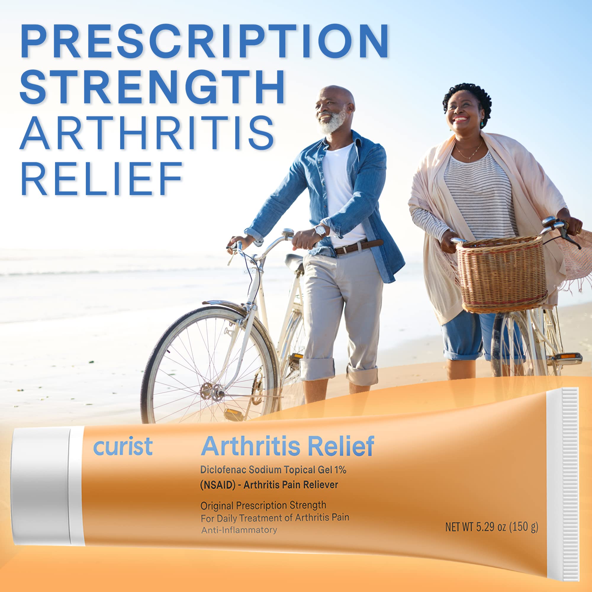Curist Diclofenac 1% gel – application sur peau propre pour une absorption rapide.