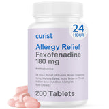 Curist fexofénadine 180 mg – bouteille montrant le traitement et sa non-sédation.