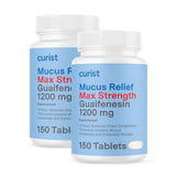 Curist Guaifenesin 1200 mg: comprimé blanc sans colorant.
