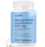 Emballage Curist Guaifenesin 600 mg, pratique et sans colorants.