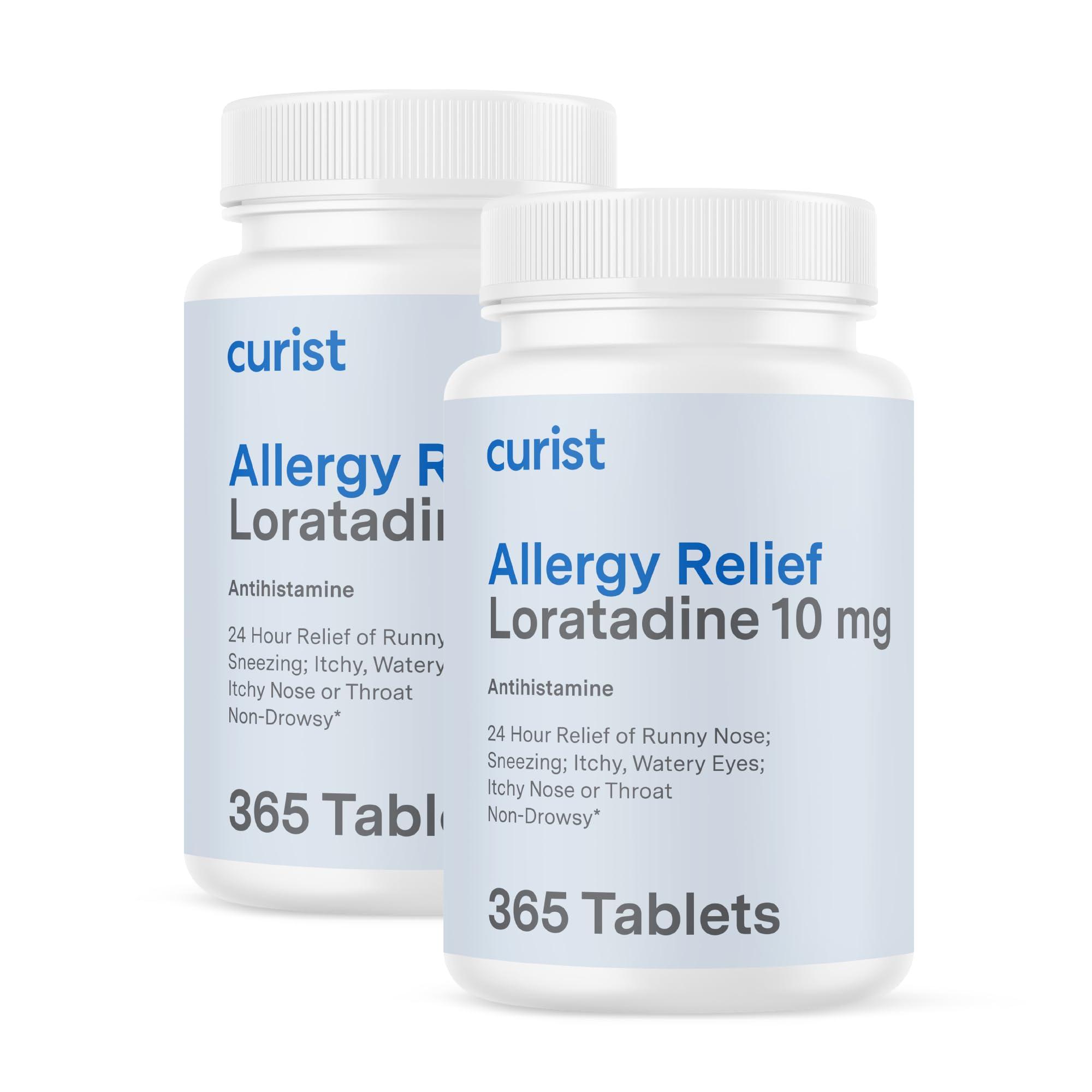 Curist Loratadine 10 mg – flacon 365 comprimés pour confort allergique durable.