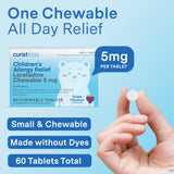 Curist Loratadine enfant goût raisin comprimés : administration facile et agréable.