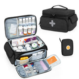 CURMIO organiseur medicaments verrouillable avec grande ouverture pour voyage